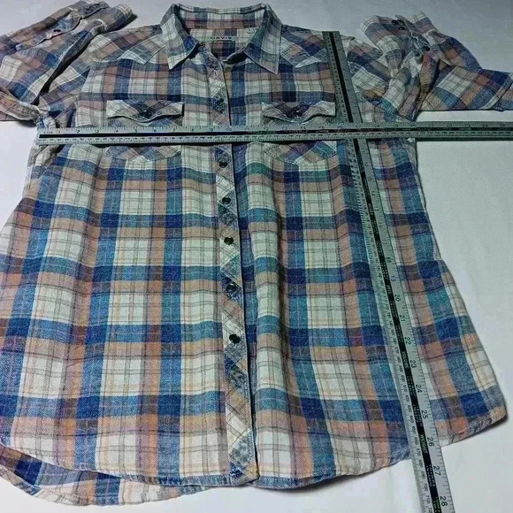 Orvis button up. 💯 cotton. Ladies  Size L - Picture 2 of 6